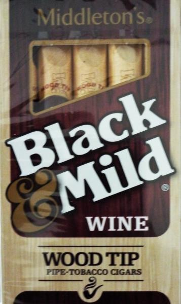 John Middleton Black & Mild Wine Wood Tip Cigars